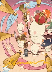 Summon: Good King Mog XII (41/53) Art Card - Gold-Stamped Signature